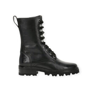 Frye Olivia Combat Boots Black Size 8.5